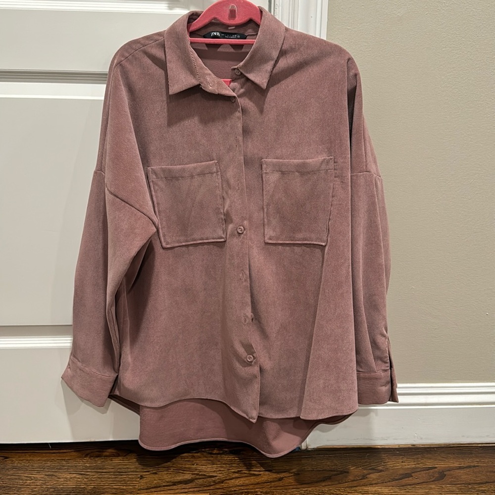 Zara Oversized Corduroy Shirt